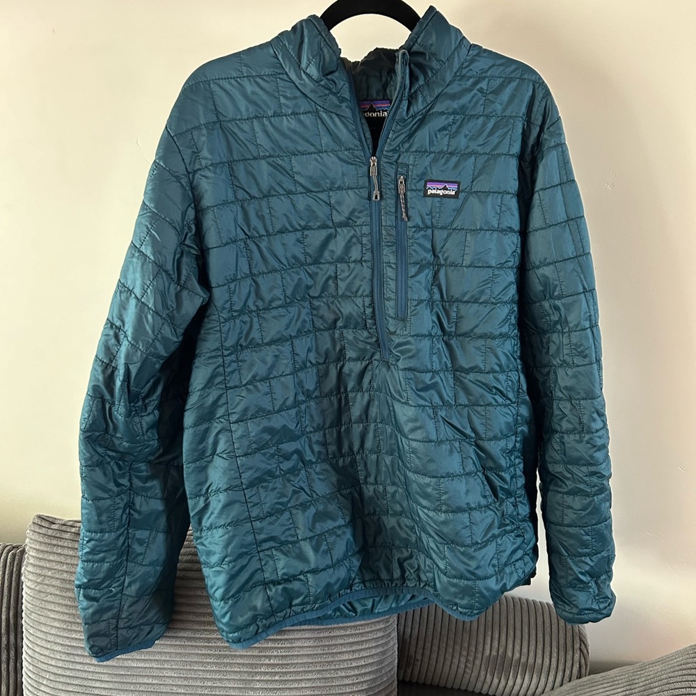 Patagonia Blue Quilted Pullover